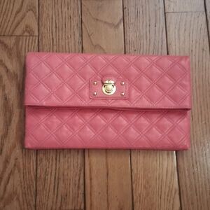 Marc Jacobs Eugene Pink Quilted Clutch